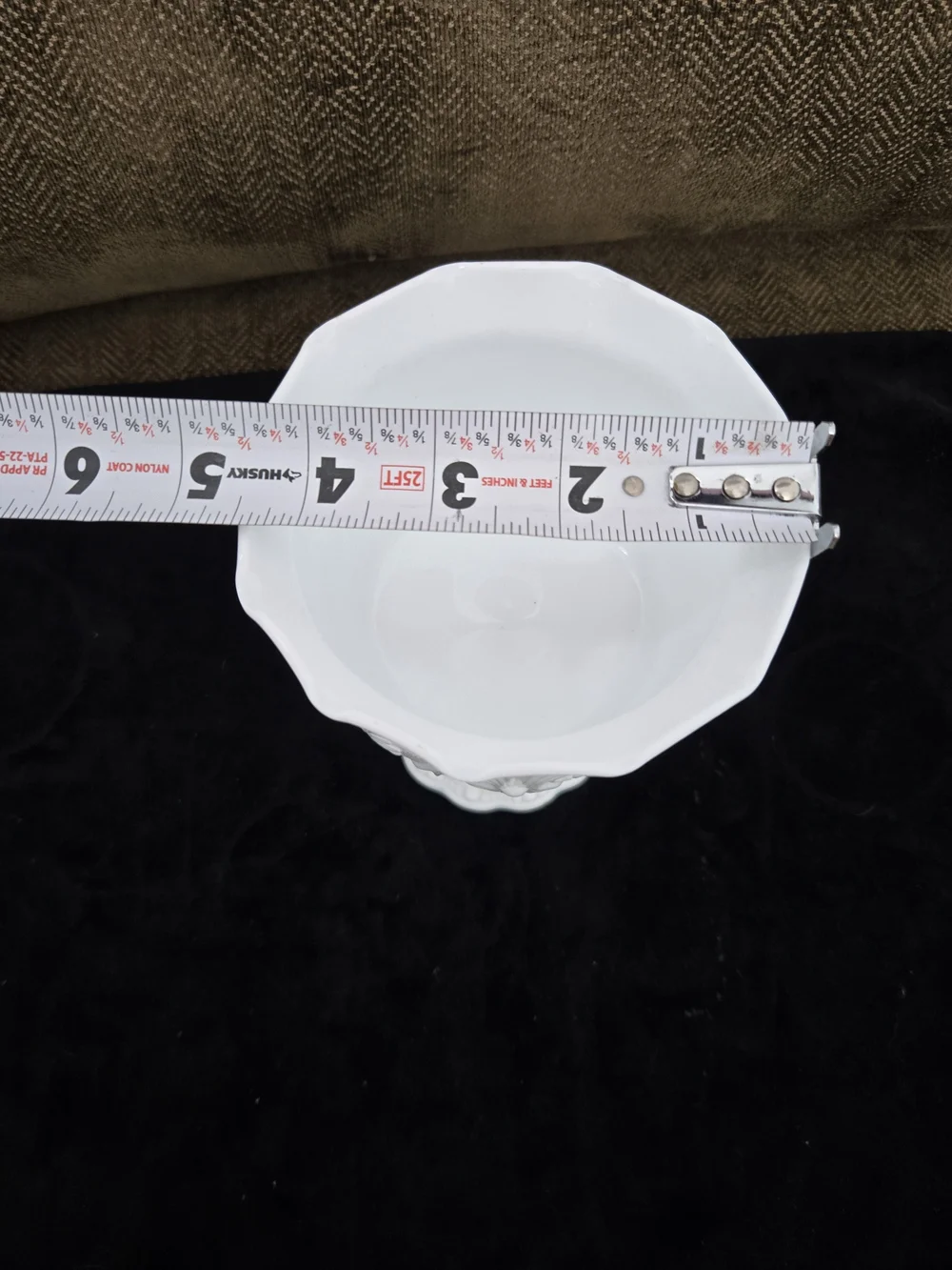 Vintage Indiana Milk Glass Pedestal Compote - Home Accents